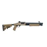 Imagem de ESPINGARDA CAL.12GA 14" CBC PUMP MILITARY 3.0 CR COM ACESSORIOS (TAN) - OXIDAÇÃO NEGRO